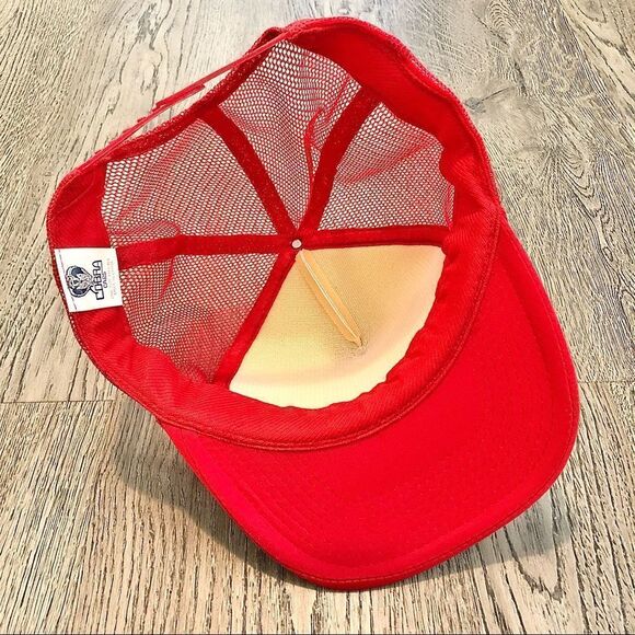 Vintage Foam & Mesh Rope Flat Brim Snapback Hat Cap 10,000 Silver $ Bar Montana - Picture 5 of 6